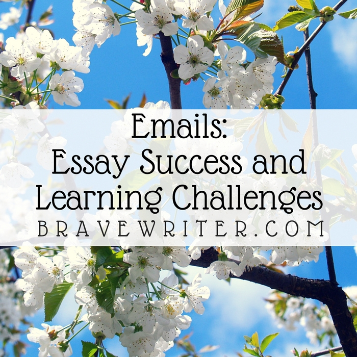 Email: Essay Success; Learning Challenges - A Brave Writer’s Life in Brief